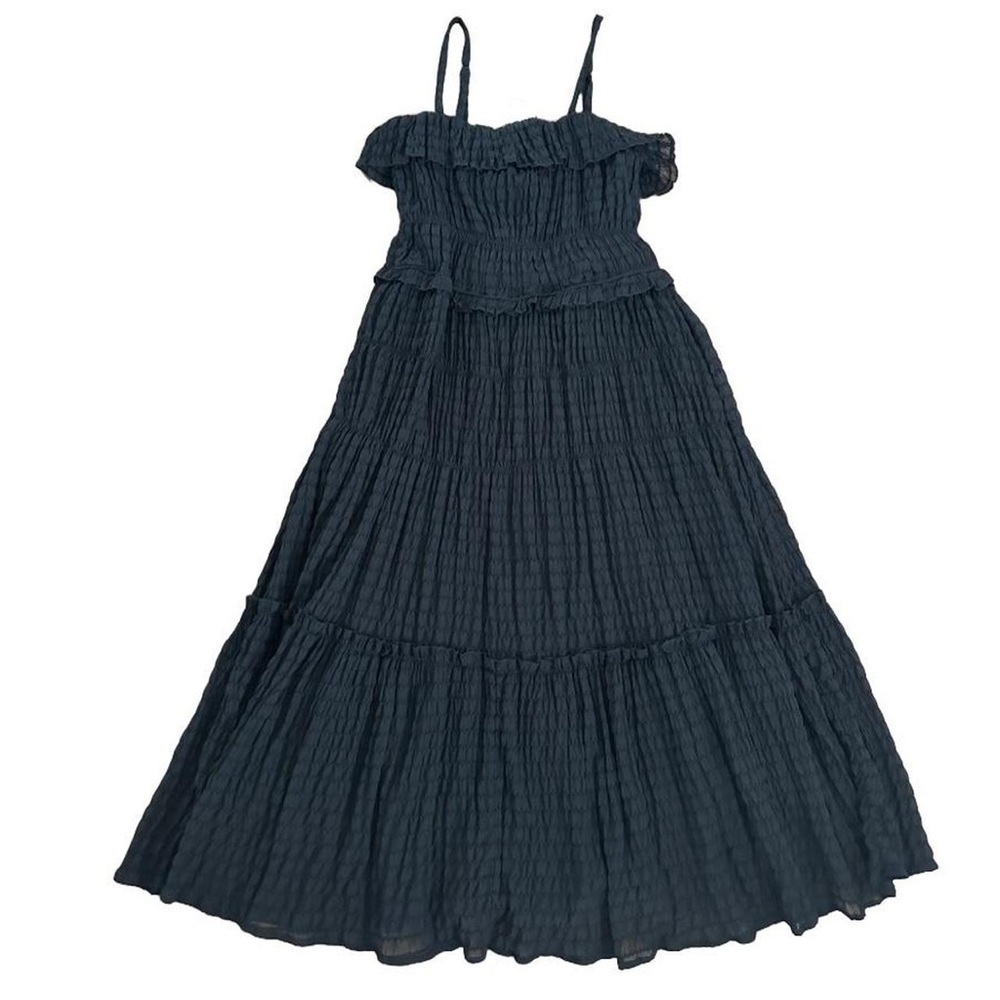 ⭐️& MERCI - BLACK TIERED CHIFFON MAXI DRESS⭐️